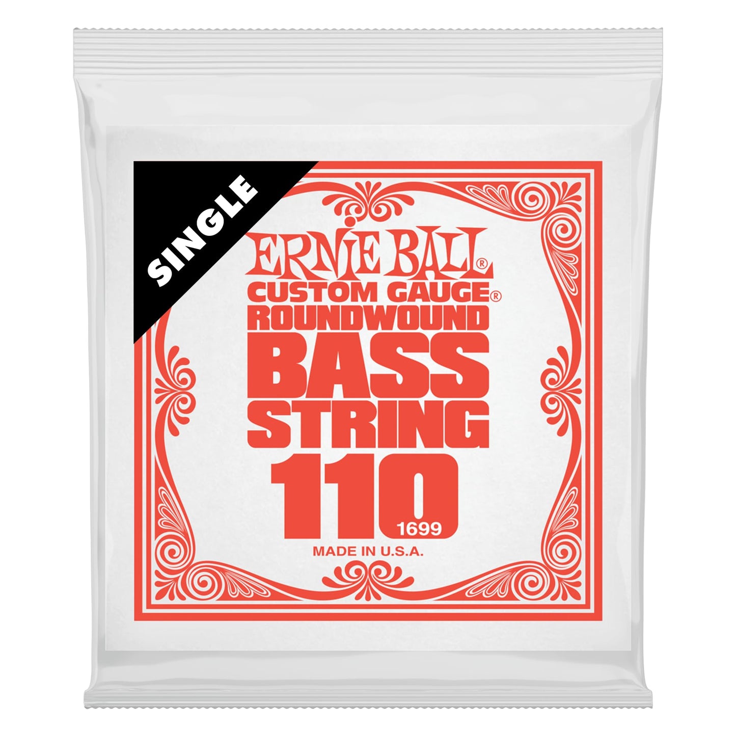 Ernie Ball Nickel Wound Electric Bass Single String .110 Gauge