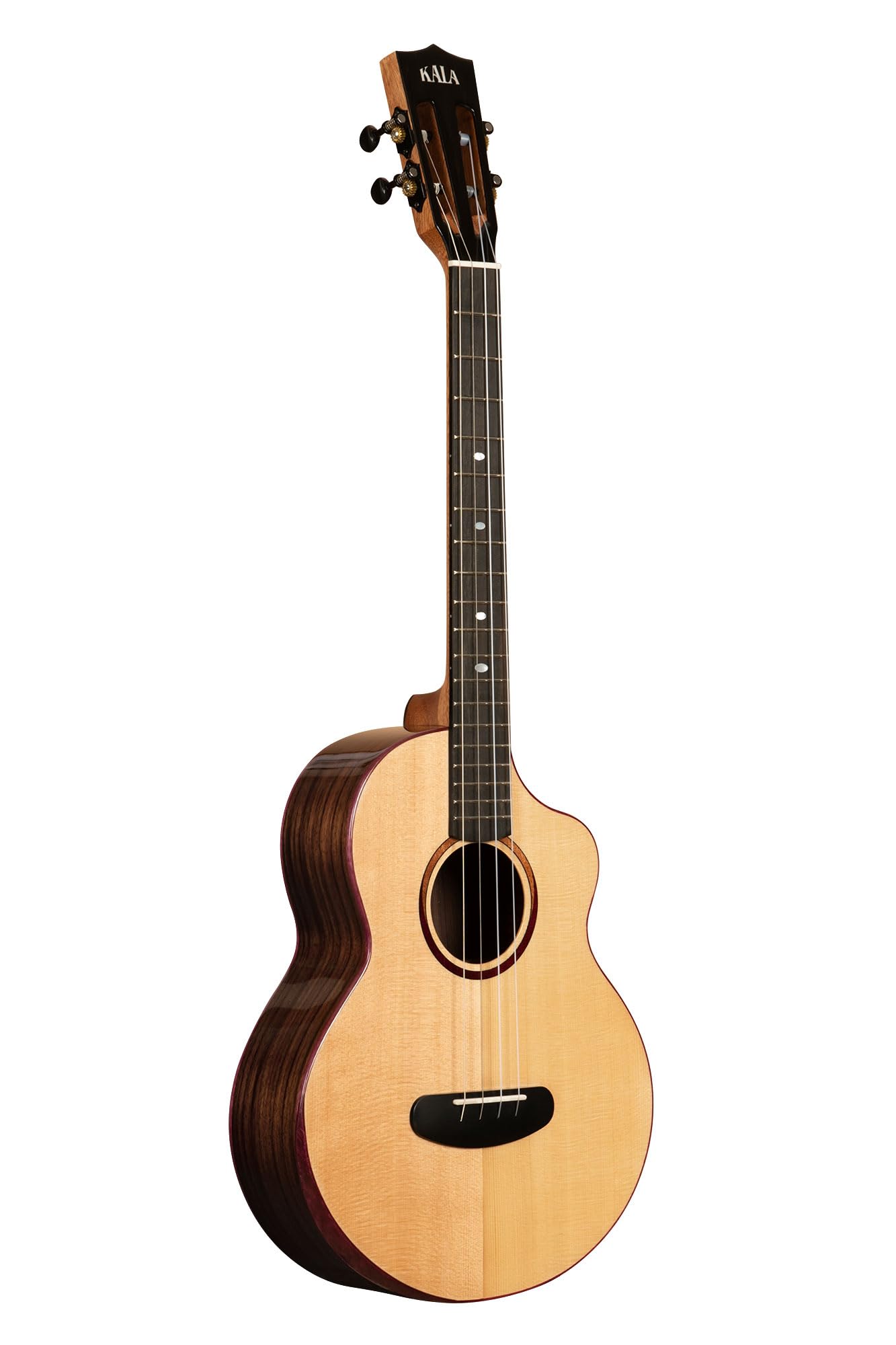 Kala Brand Music Co., 4-String Ukulele, Right, Spruce, Baritone (KA-CT-SSRW-BG-C_W/Bag)