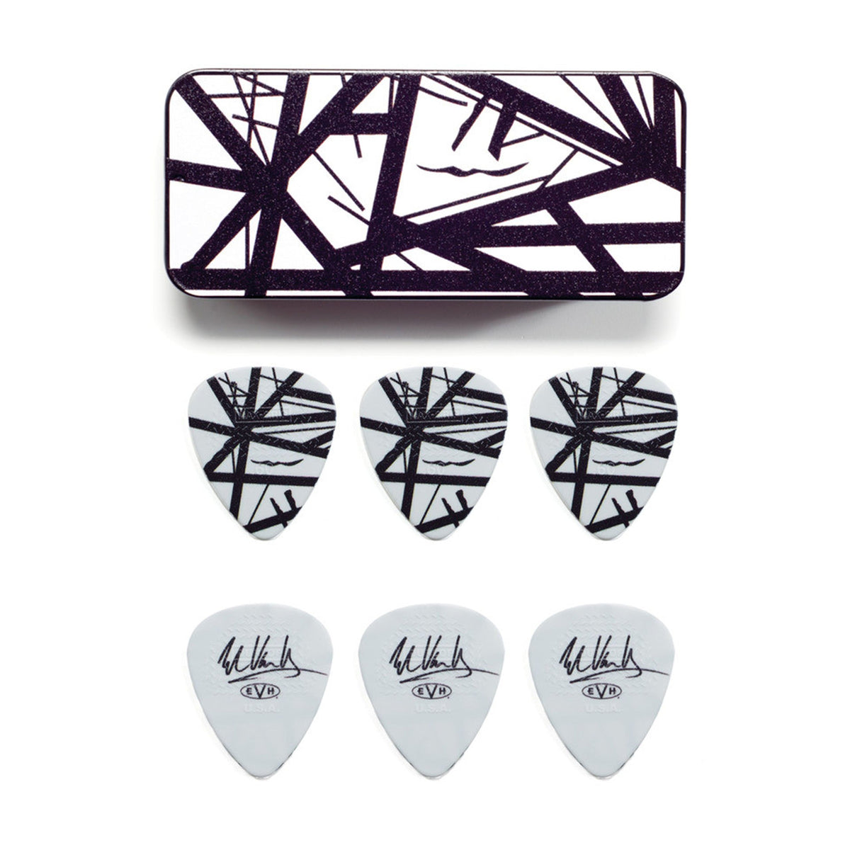 Jim Dunlop EVH VH I Pick Tin .60MM - 6 Picks
