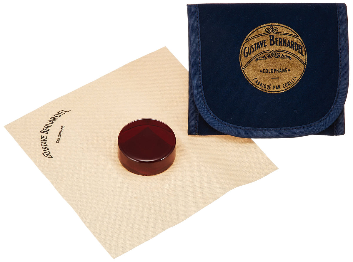 Bernardel Amber Rosin for Violin, Viola, or Cello with Pouch