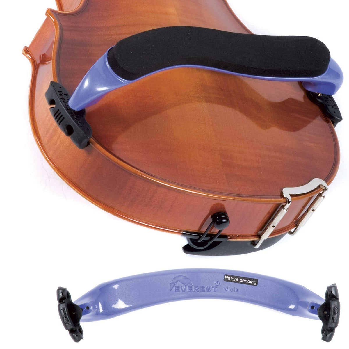 Everest ESVAPU ES Series 15"-16.5" Viola Adjustable Shoulder Rest - Purple