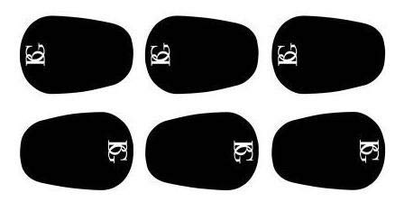 BG A10LB 48 Large Mouthpiece Cushions, 0.8mm - Black
