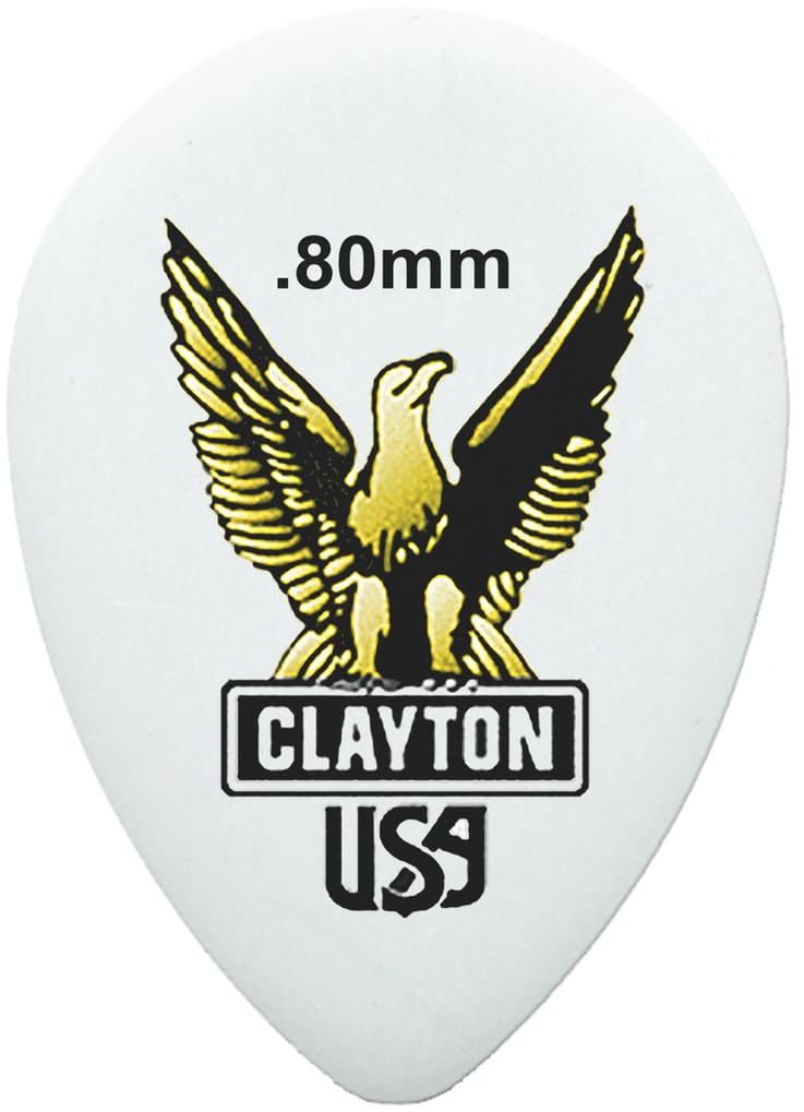 Clayton Picks ST80/12 .80 mm Guitar Picks, 12 Pieces