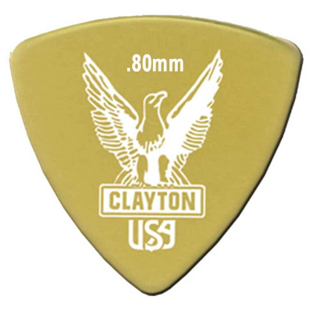 Clayton Ultem Rounded Triangle Guitar Picks .80 mm 1 Dozen