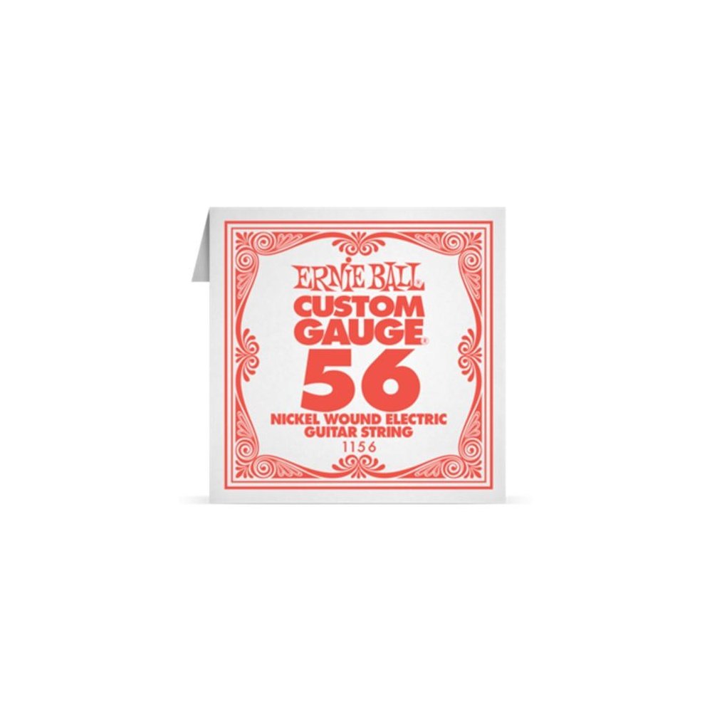 Ernie Ball Electric Guitar Strings (EB 1156 .056 Nickel Wound Single)