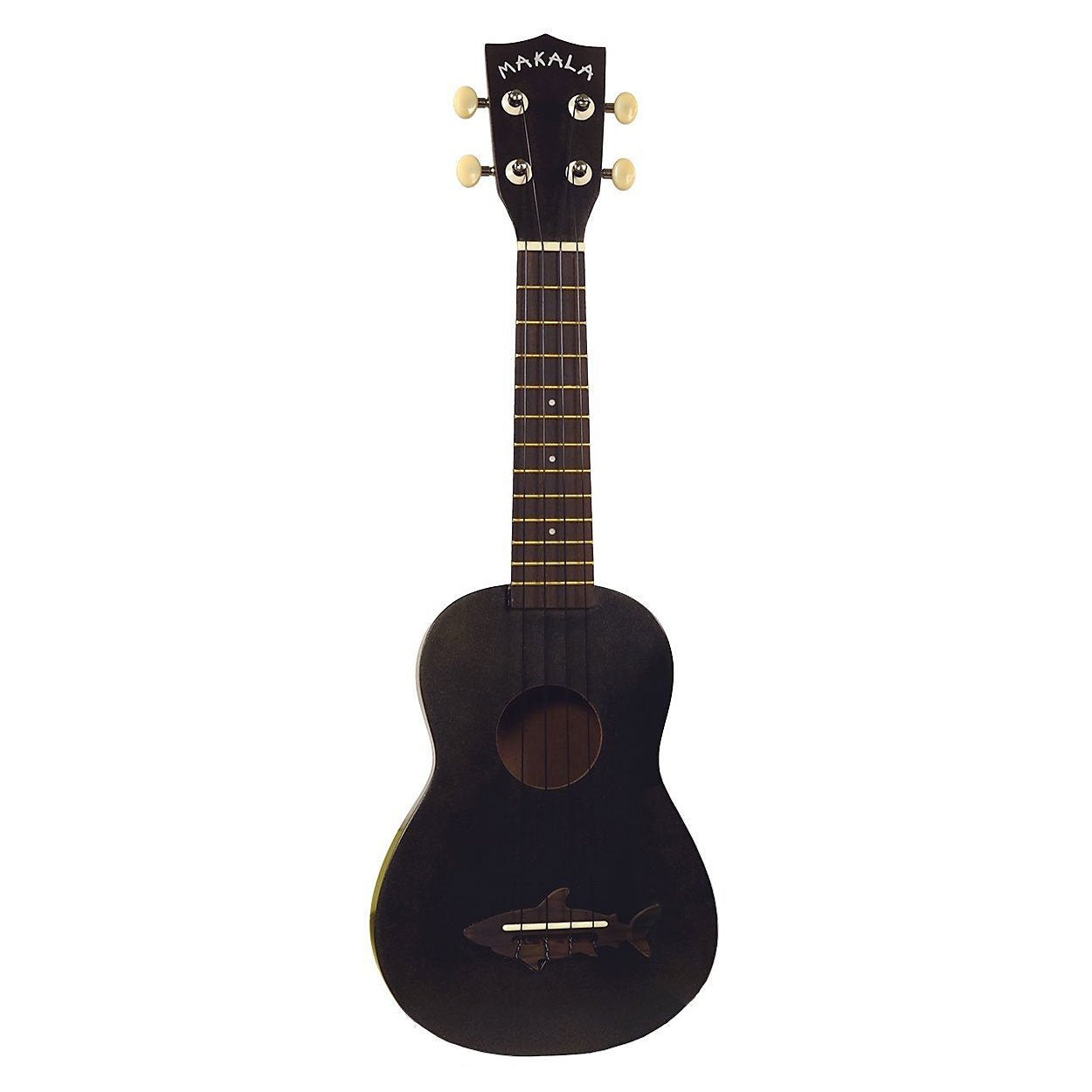 Kala MK-SS/BLK Makala Shark Soprano Ukulele (Black) One Size