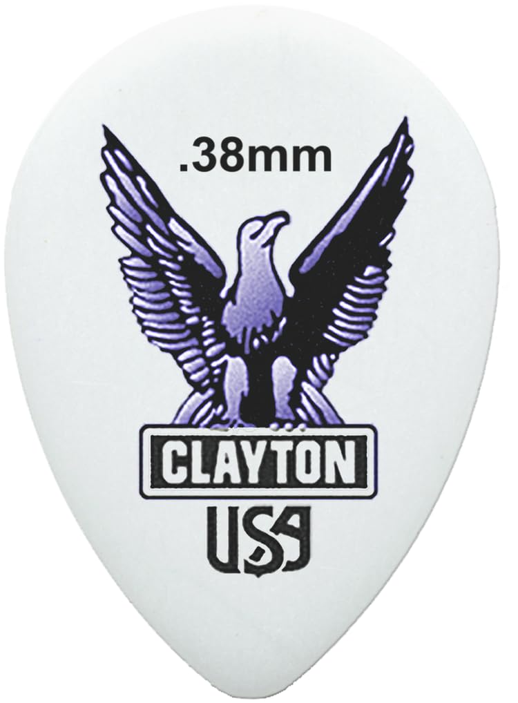 Clayton Picks ST38/12 .38 mm Guitar Picks, 12 Pieces