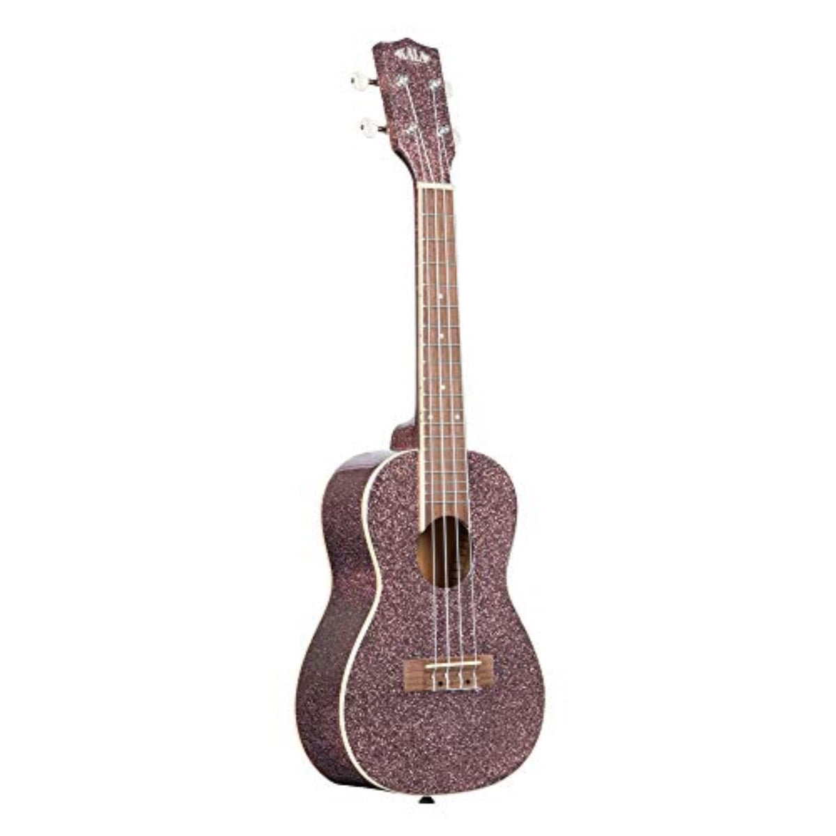 Kala Brand Music Co. Sparkle Collection, 4-String Ukulele, Right, Pink, Concert (KA-SPRK