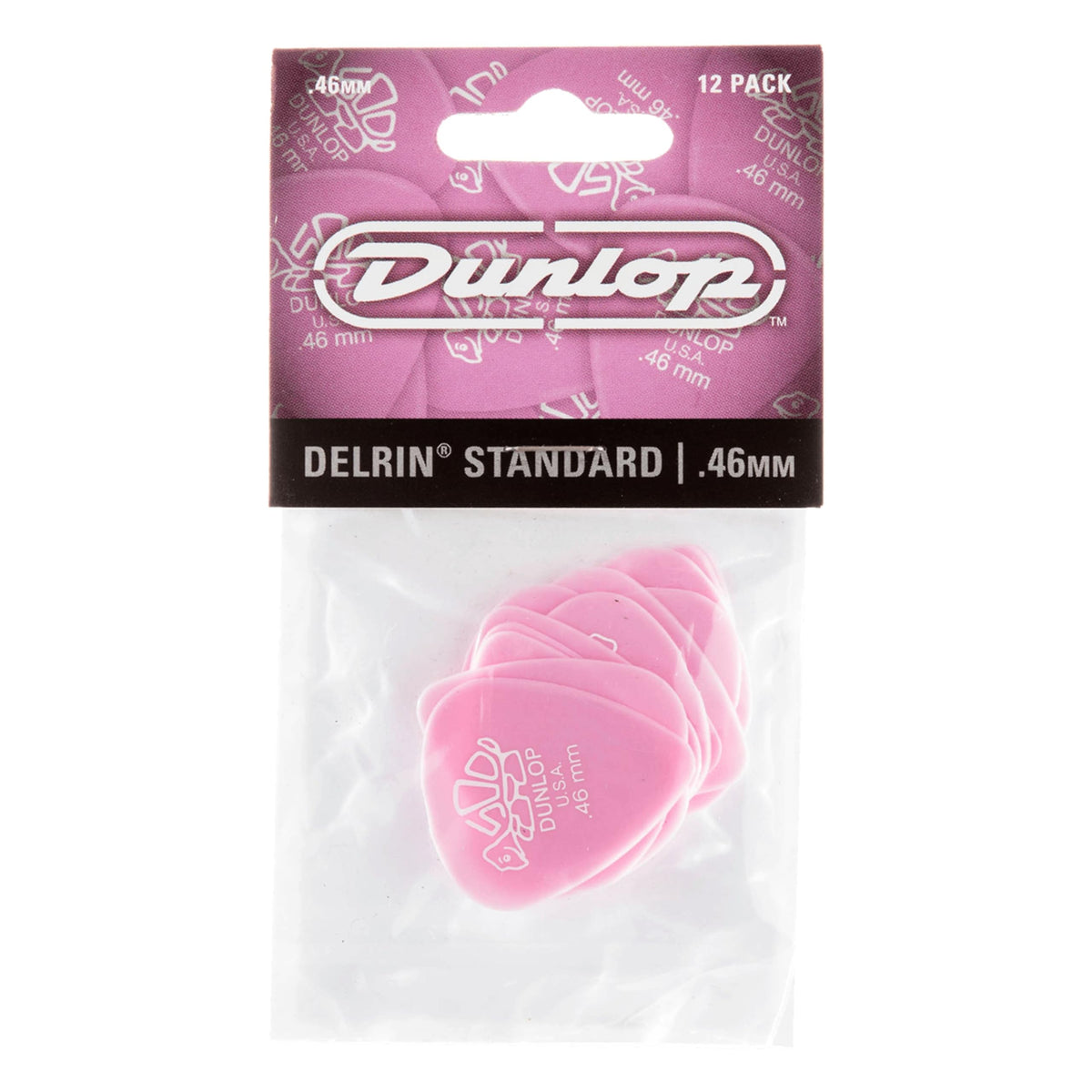 Jim Dunlop Delrin 500 Pick .46MM - 12 Pack