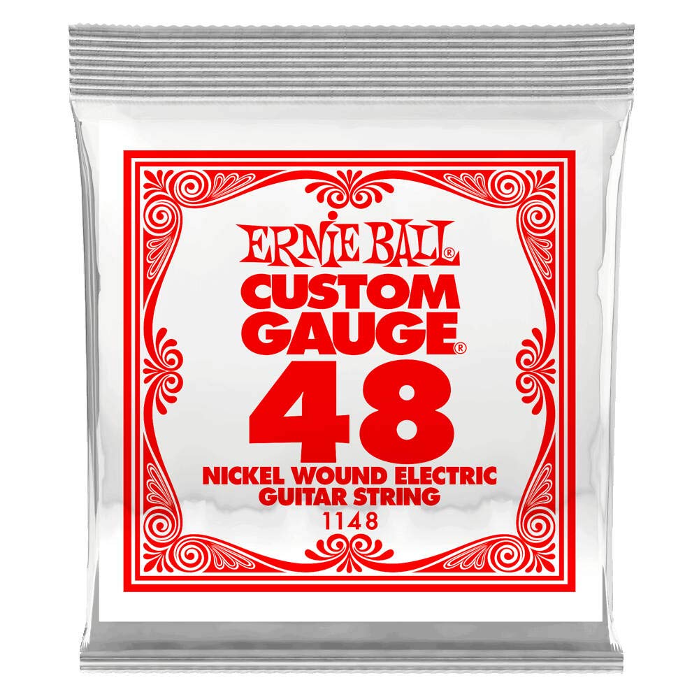 Ernie Ball Electric Guitar Strings (EB 1148 .048 Nickel Wound Single)