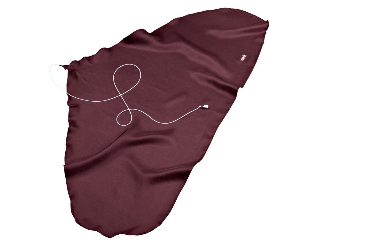 Hodge Silk Bass Clarinet Swab - Burgundy