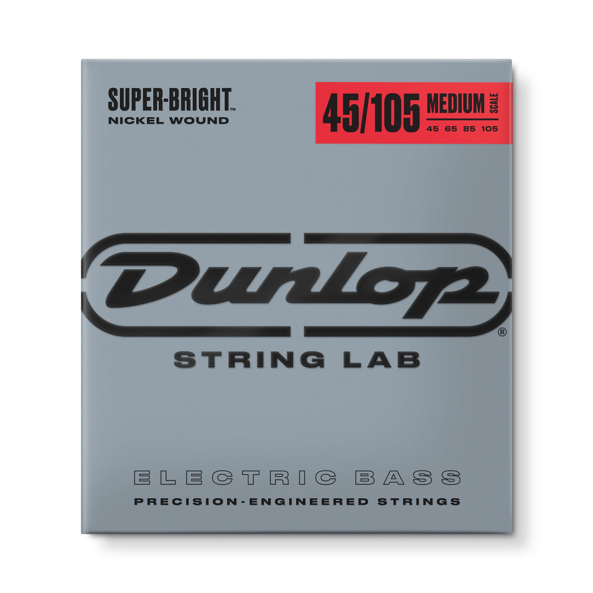 Jim Dunlop Super Bright Nickel Wound Medium Scale Bass Strings 45-105