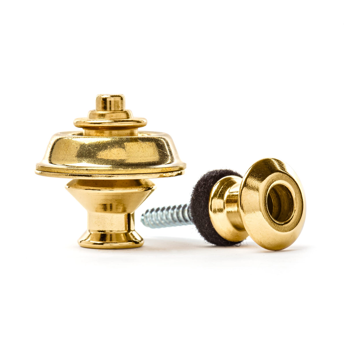Jim Dunlop Dual Design Straplok Strap Retainers - Gold