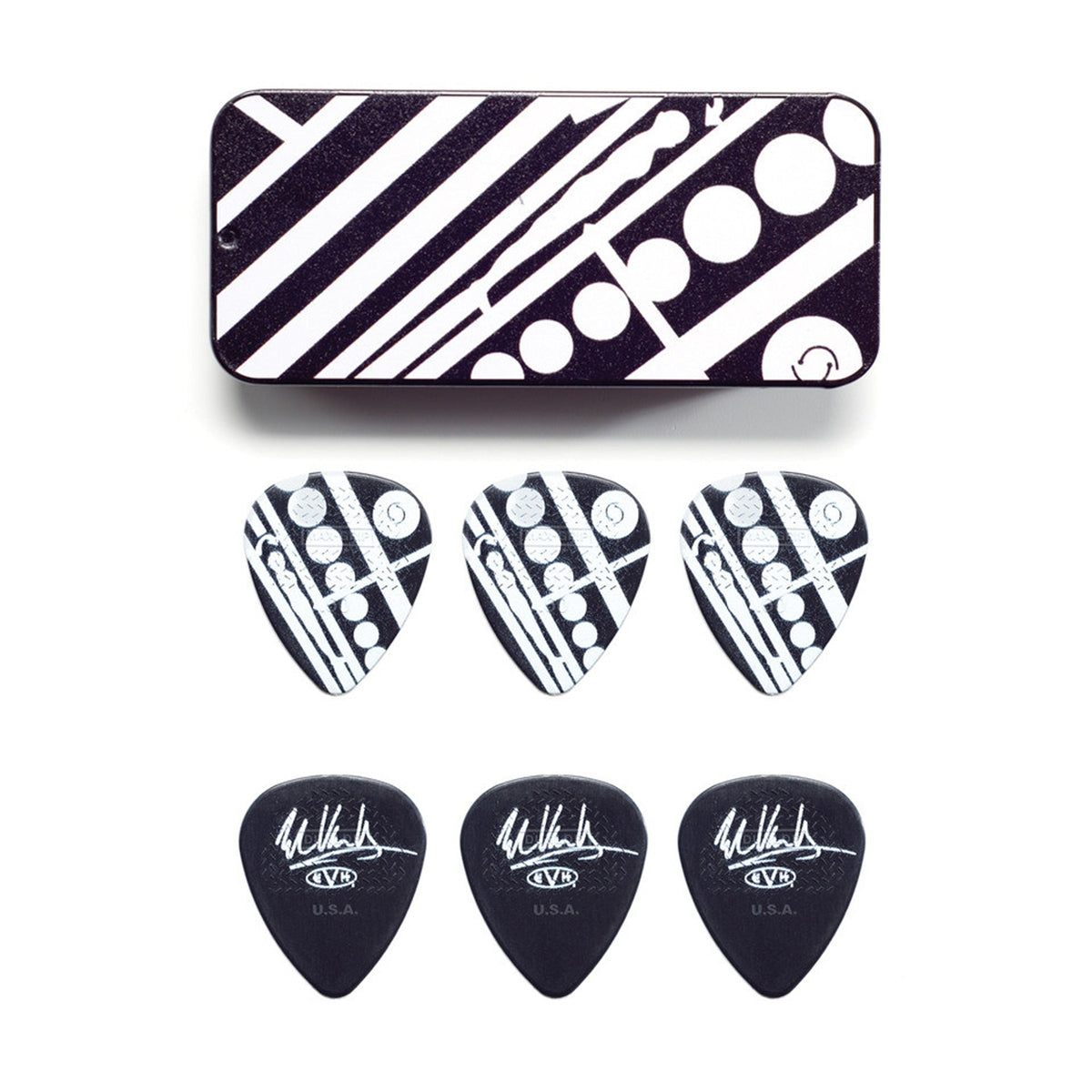 Jim Dunlop EVH Circles Pick Tin .60MM - 6 Picks