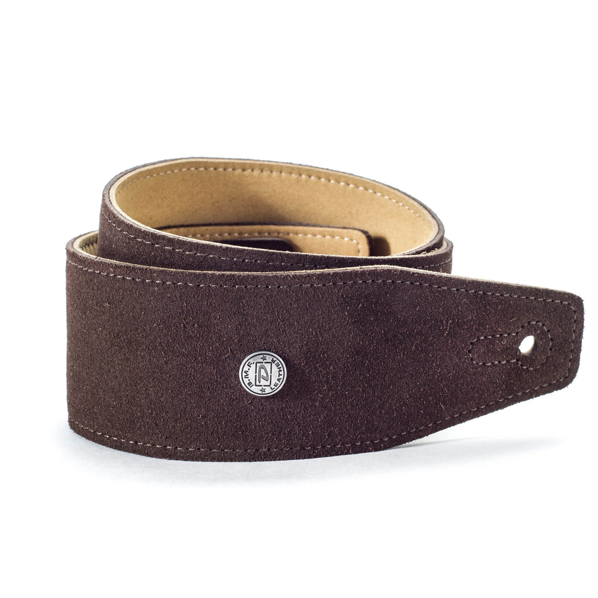 Dunlop BMF Suede Strap Mahogany