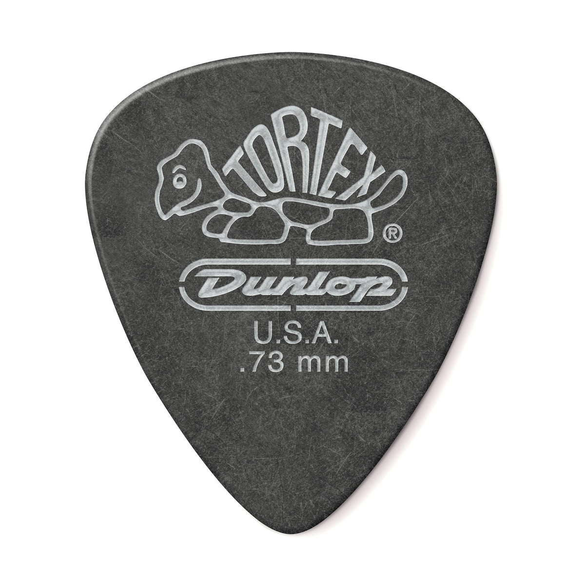 Jim Dunlop Tortex® Pitch Black Standard Pick .73MM - 72 Pack