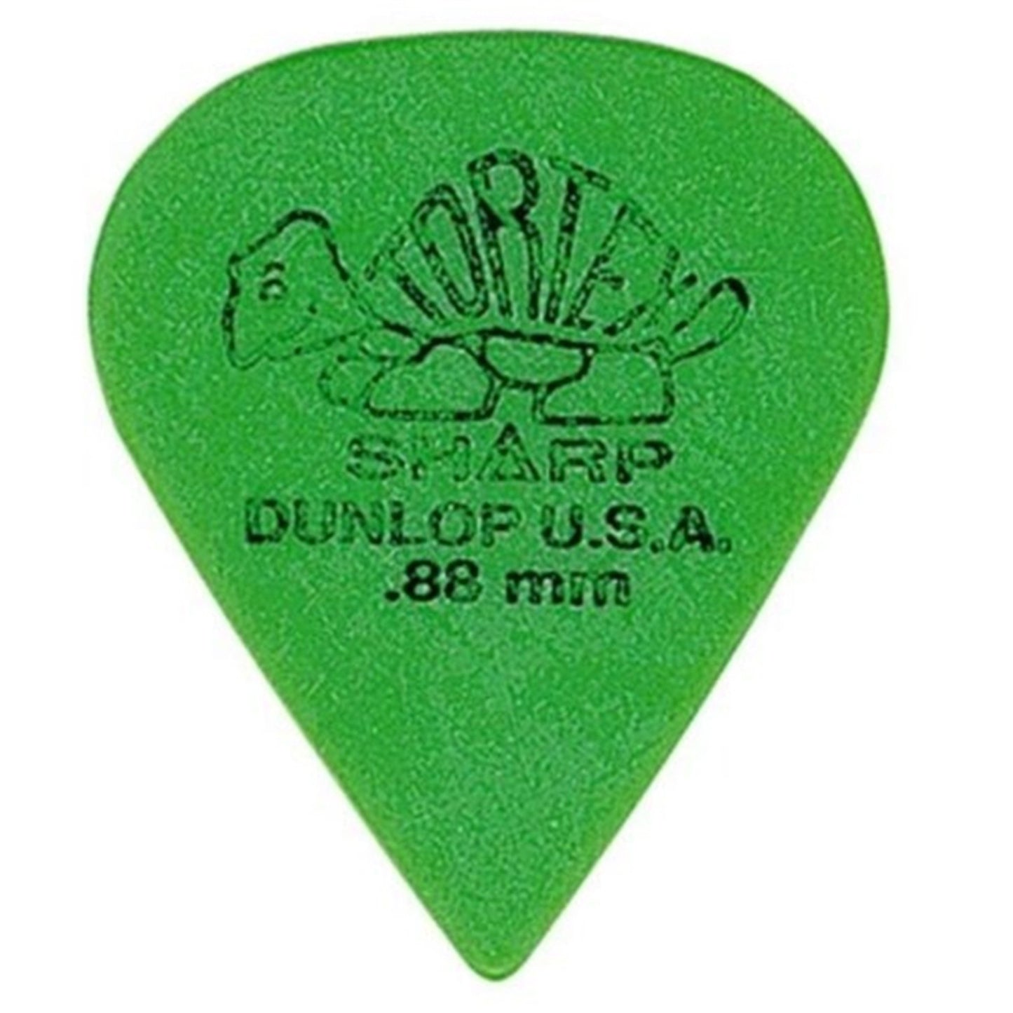 Dunlop Tortex Sharp Guitar Picks - .88mm Green (72-pack)