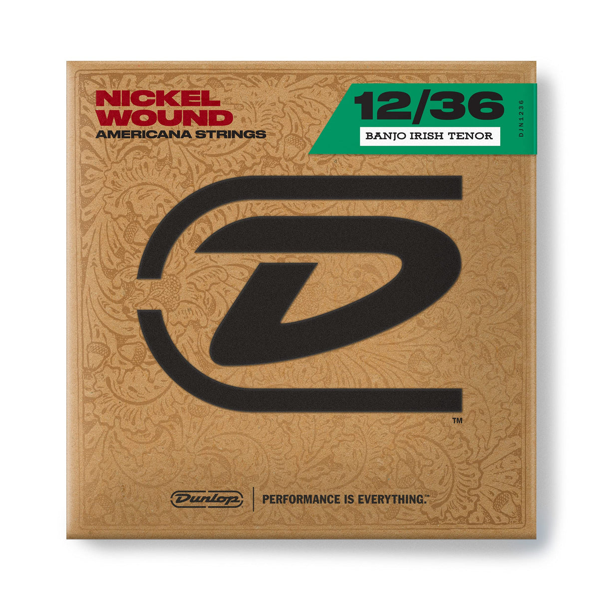 Dunlop DJN1236 Banjo Strings, Nickel, Irish Tenor, .012–.036, 4 Strings/Set