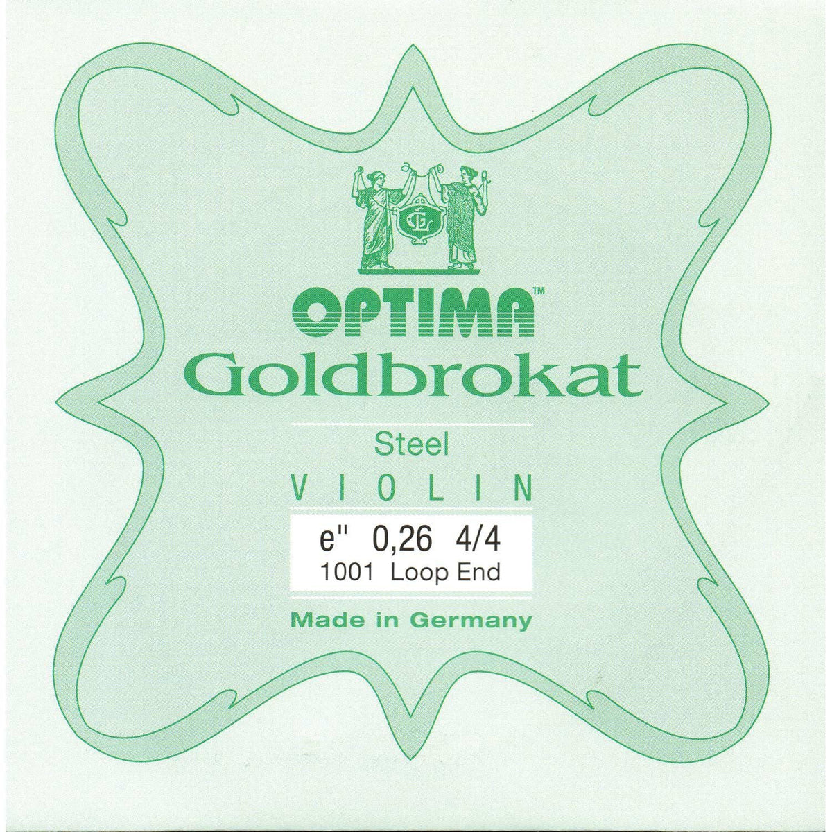 Lenzner Goldbrokat 4/4 Violin E String - Steel - #26(medium) Gauge - Loop End