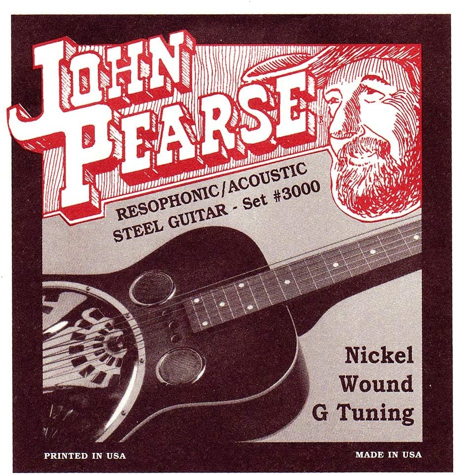 John Pearse P3000 Nickel Plated Acoustic Guitar Strings, Medium