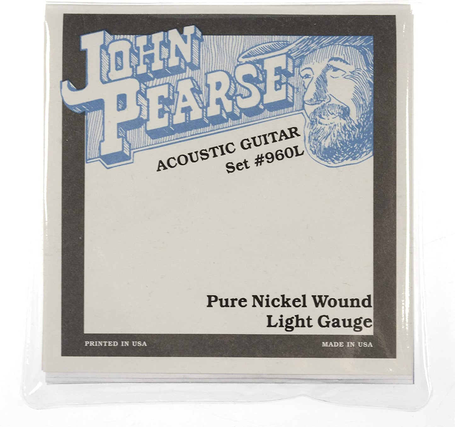 John Pearse Acoustic Strings Pure Nickel Light 12-54