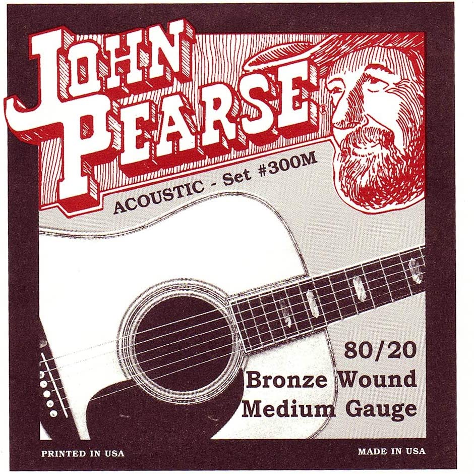 John Pearse 300M 80/20 Bronze Acoustic Guitar Strings (Standard)