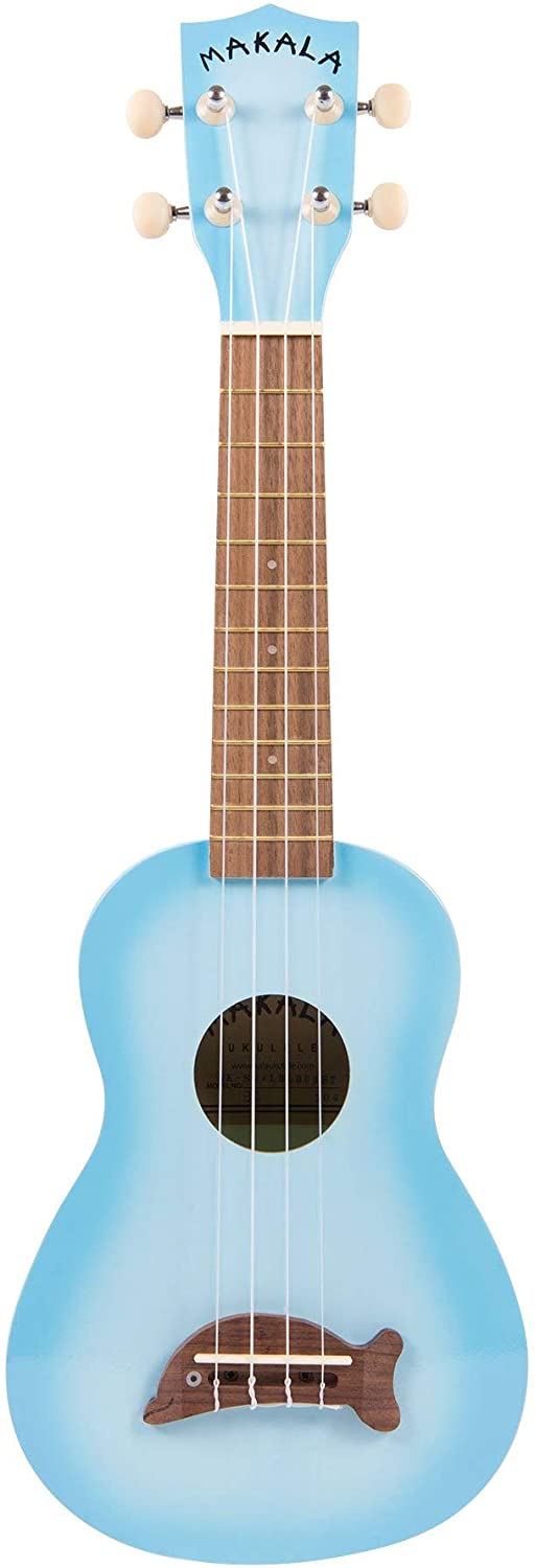 Makala MK-SD/LBL Light Blue Burst Dolphin Bridge Soprano Ukulele