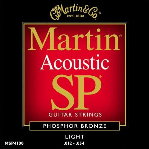 Martin MSP4100 SP Phosphor Bronze Acoustic Guitar Strings, Light