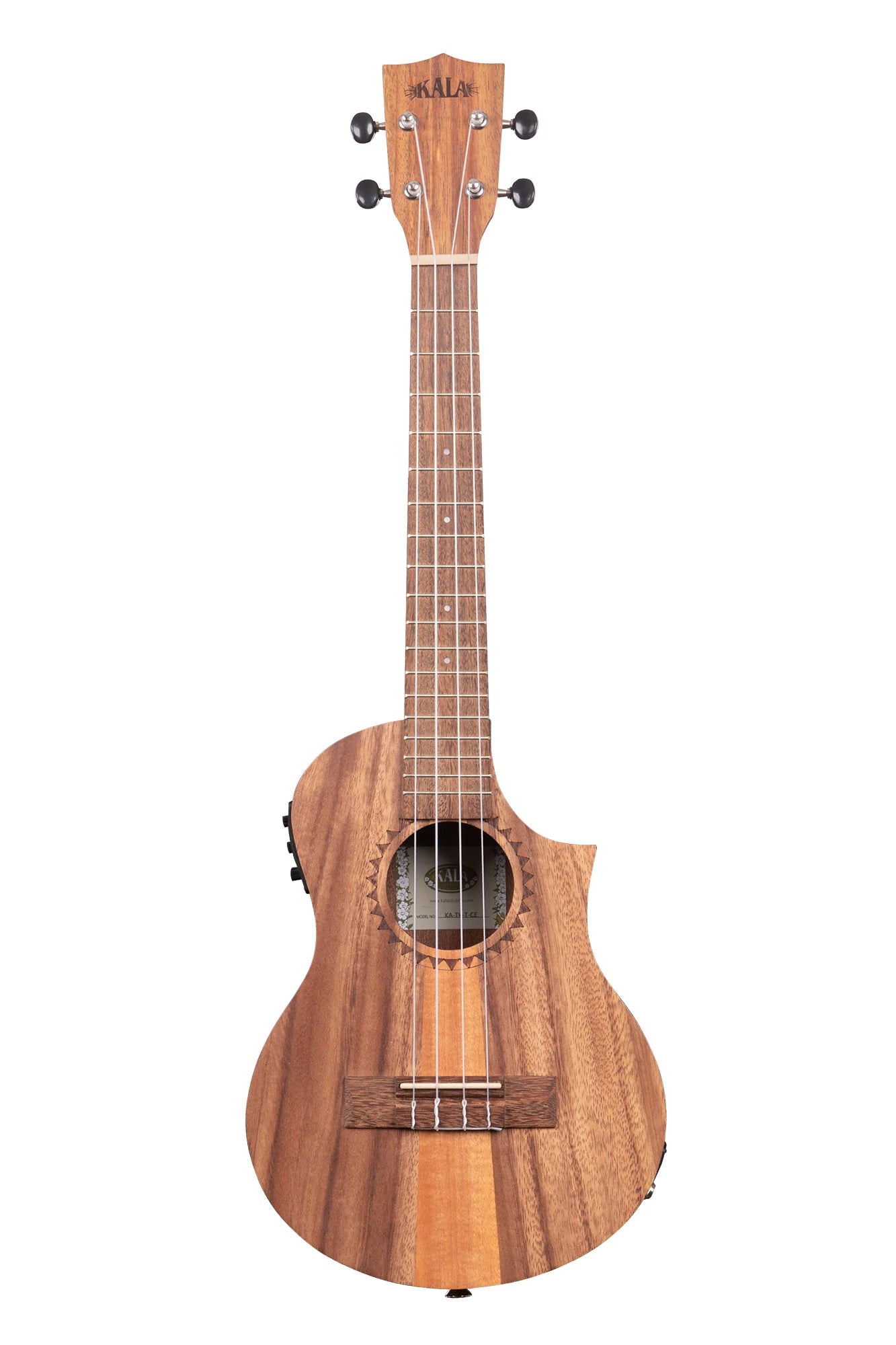 Teak Tri-Top Tenor Ukulele w/ Cutaway & EQ