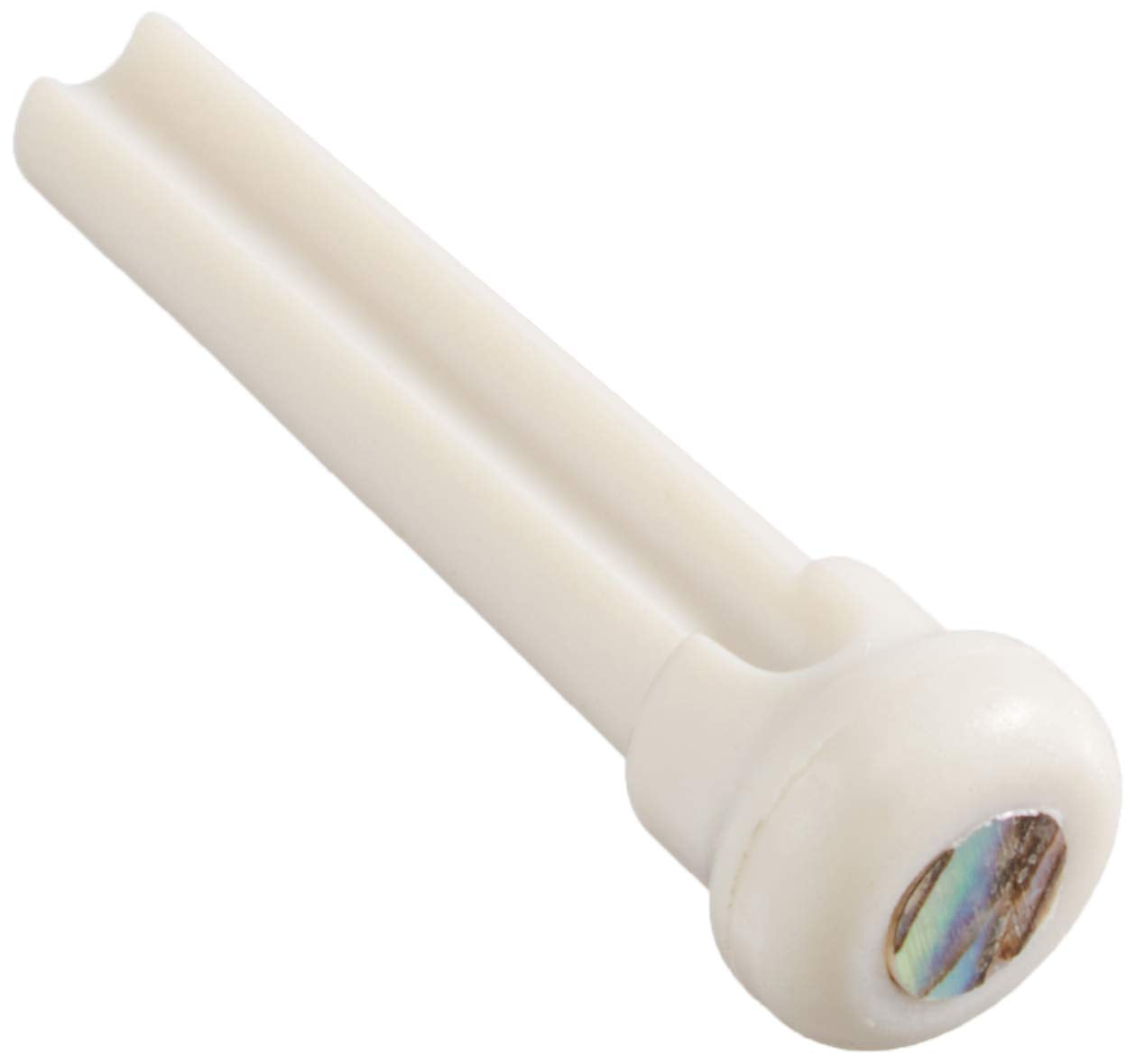 GraphTech PP100000 TUSQ Presentation Style Bridge Pin with Paua Shell Inlay, White