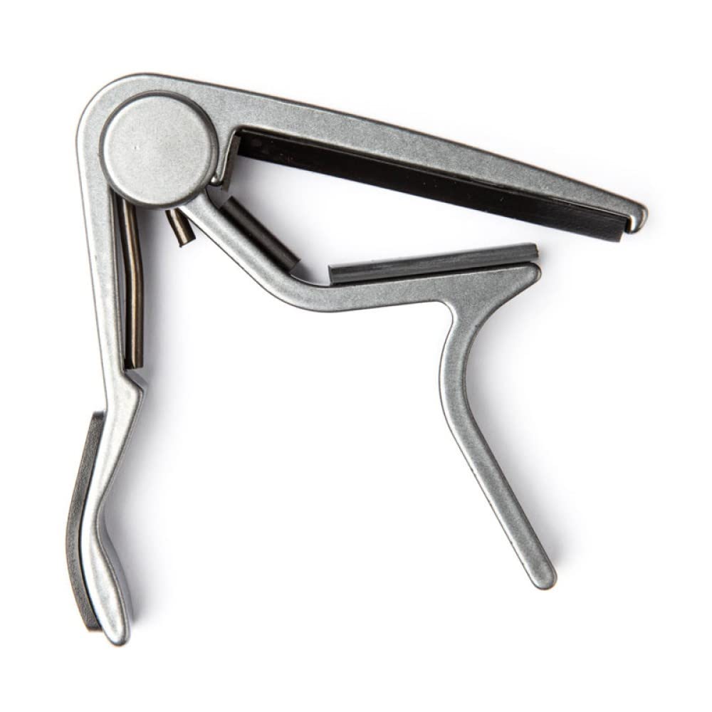 Jim Dunlop Acoustic Trigger Capo, Smoked Chome, Flat