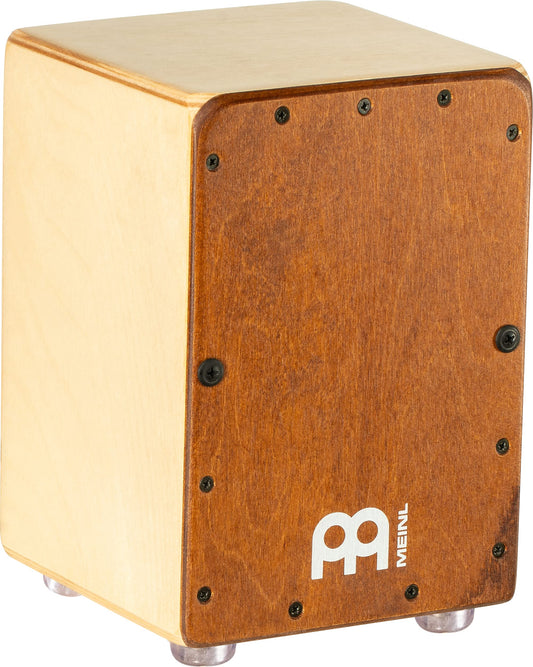 Meinl Mini Cajon Box Drum with Internal Snares - MADE IN EUROPE - Almond Birch Frontplate / Baltic Birch Body, Miniature Size, 2-YEAR WARRANTY (MC1AB