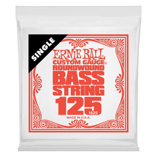 Ernie Ball Nickel Wound Electric Bass Single String .125 Gauge