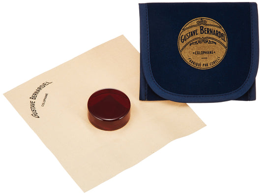 Bernardel Amber Rosin for Violin, Viola, or Cello with Pouch