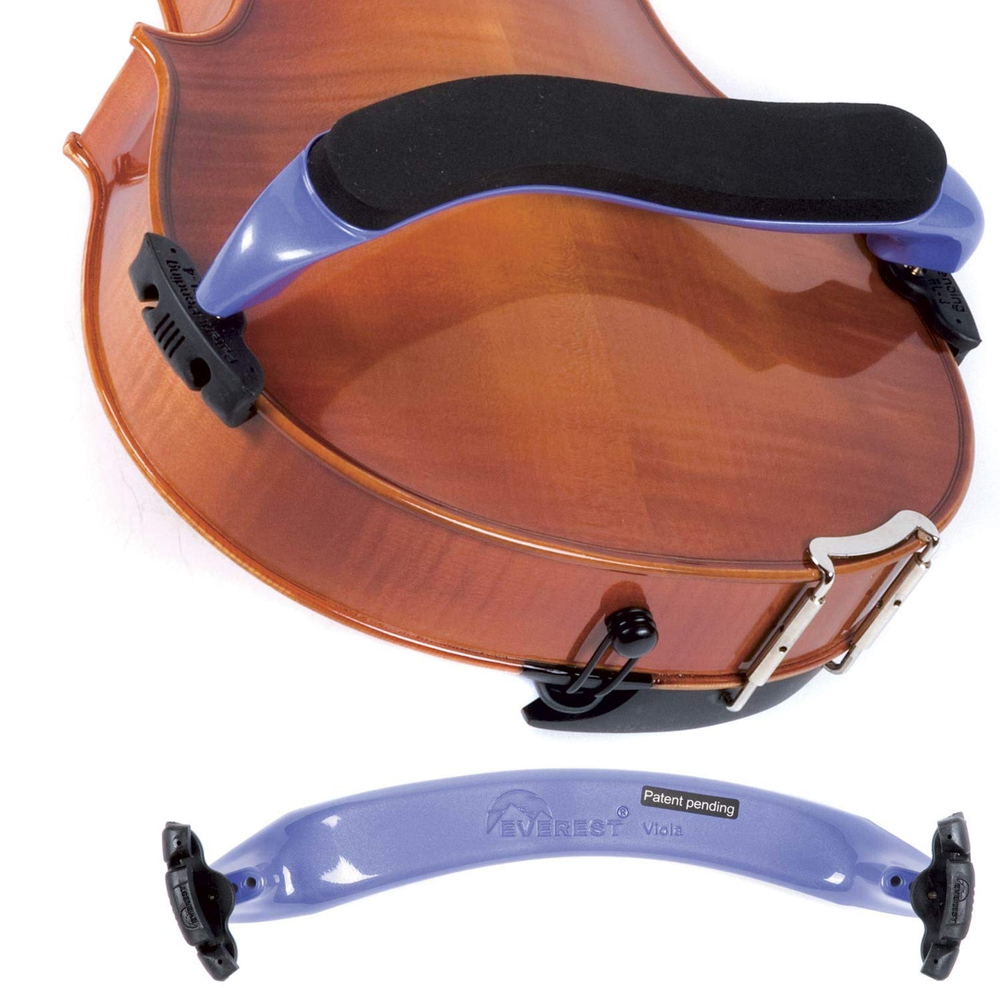 Everest ESVAPU ES Series 15"-16.5" Viola Adjustable Shoulder Rest - Purple