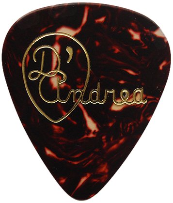 D'Andrea RG351, 0.96HV Celluloid Guitar Picks, 72-Piece Shell, 0.96mm, Heavy