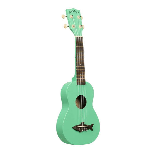 Kala Brand Music Co. Makala Shark Soprano Ukulele SurfGreen – Lightweight, Durable, & Vibrant Design with Aquila Super Nylgut Strings