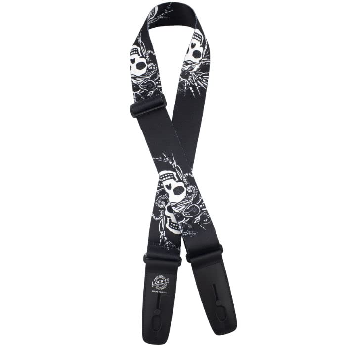 Lock-It 2" Poly Plush Locking Guitar Strap Medusa
