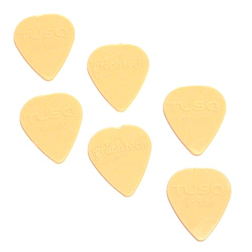 Graph Tech TUSQ Standard Warm Tone Guitar Picks 1.00mm 6 Pack Cream PQP-0100-V6