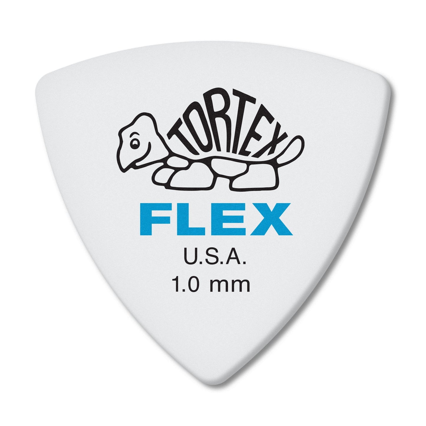 Jim Dunlop Dunlop Tortex Flex Triangle 1.0mm Blue Guitar Pick-72 Pack (456R1.0)