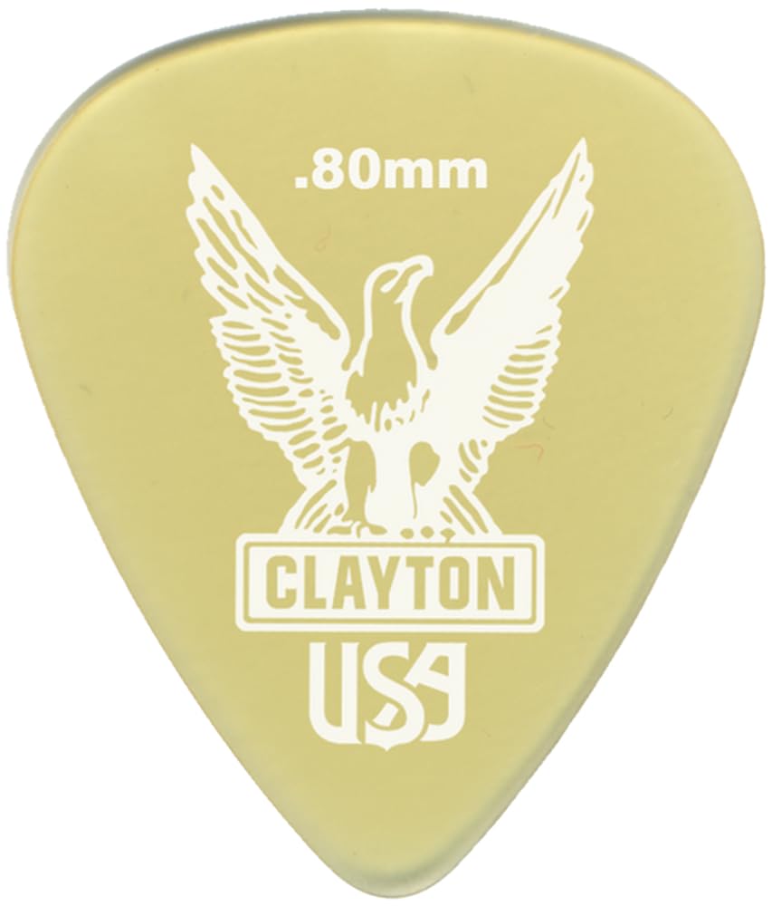 Clayton Ultem Guitar Picks (Select From Gauge .38mm - 1.20mm)