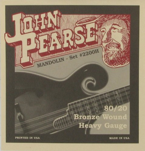 John Pearse Mandolin 80/20 Bronze Heavy, .012 - .040, 2200H