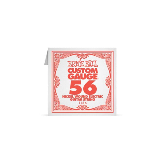 Ernie Ball Electric Guitar Strings (EB 1156 .056 Nickel Wound Single)