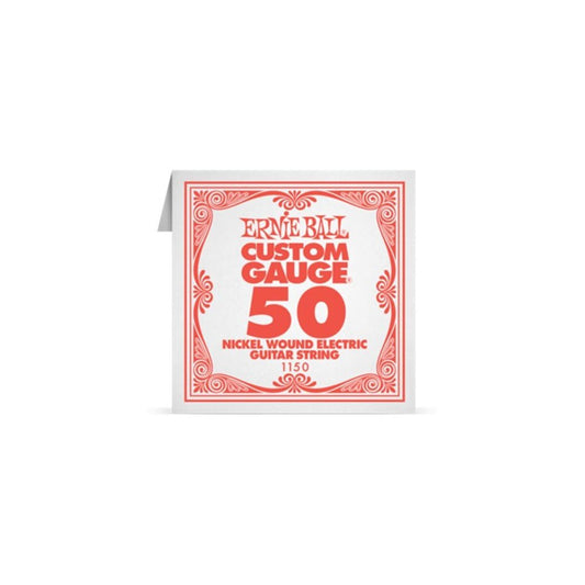Ernie Ball Electric Guitar Strings (EB 1150 .050 NICKEL WOUND SINGLE)