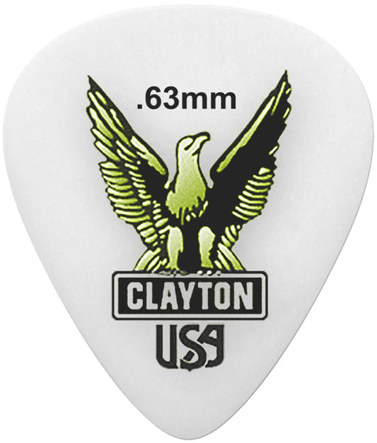 Clayton Picks Acetal S63/12 Guitar Picks