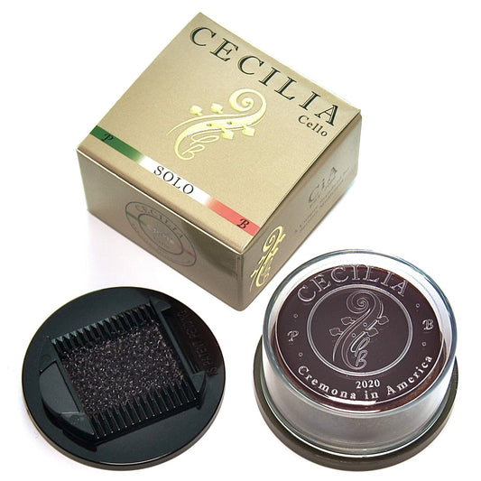 CECILIA SOLO Rosin for Cello, Full Cake, Includes Rosin Spreader