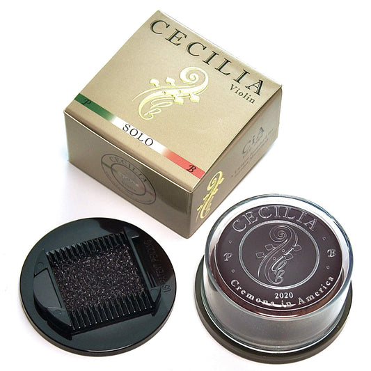 CECILIA 'SOLO' Rosin for Violin, Rosin Specially Formulated Violin Rosin for Violin Bows with Included Rosin Spreader (Full Cake)