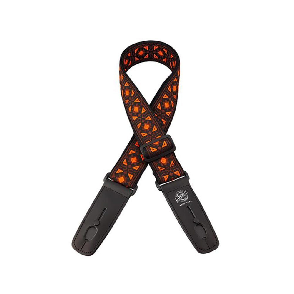 Lock It LIS068 Guitar Strap - Classic Woven, Troubadour