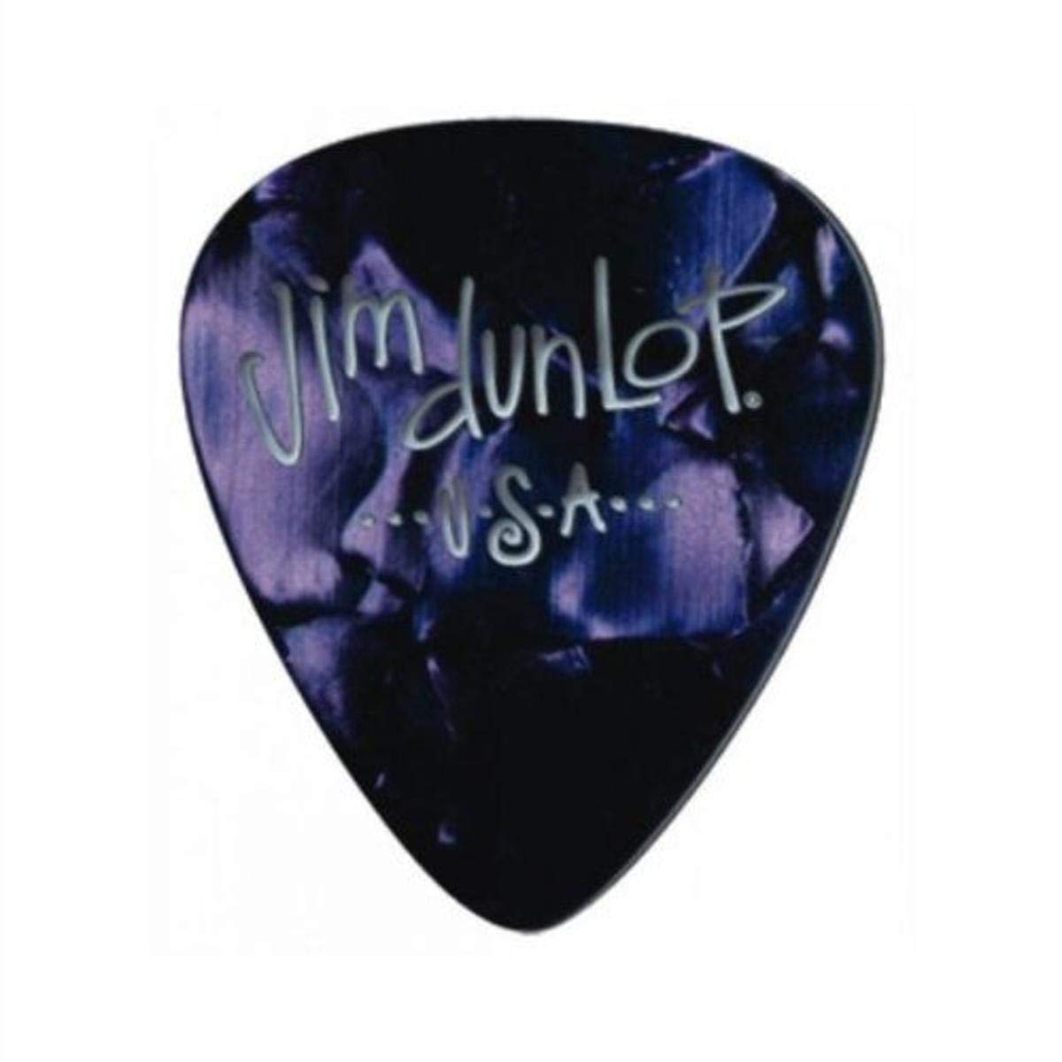 Jim Dunlop Celluloid Purple Pearloid Pick Medium - 12 Pack