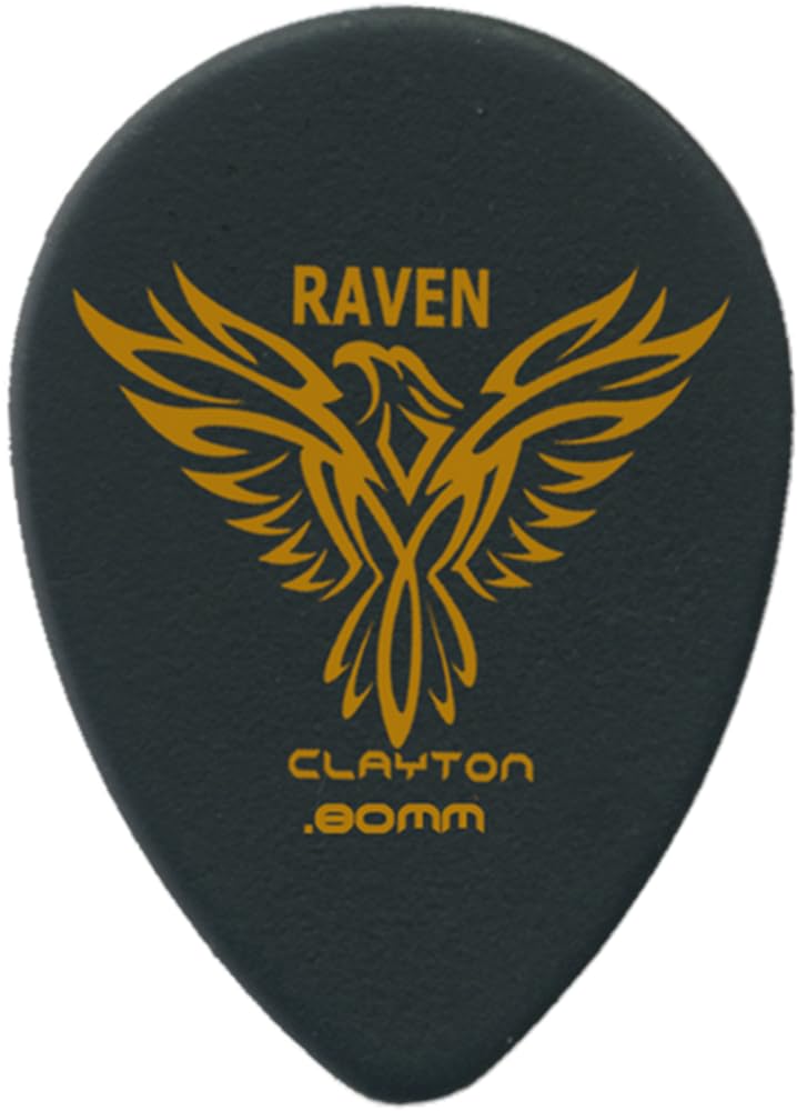 Clayton Picks Black Raven BST80/12 Guitar Picks